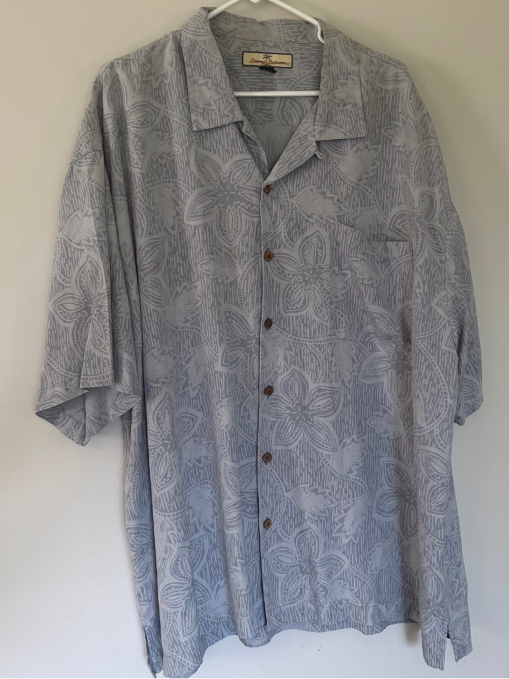 Tommy Bahama Men's Floral Camp Shirt Silk Big and Tall EUC Luxe